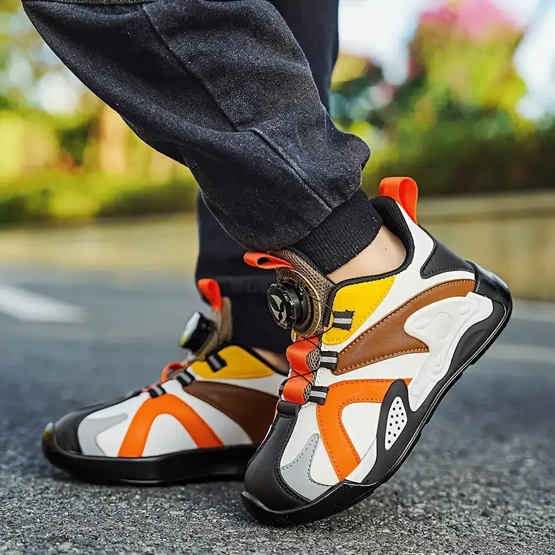 Kids Ultralight Breathable Sneakers With Chic Design For Outdoor Tennis Running Walking