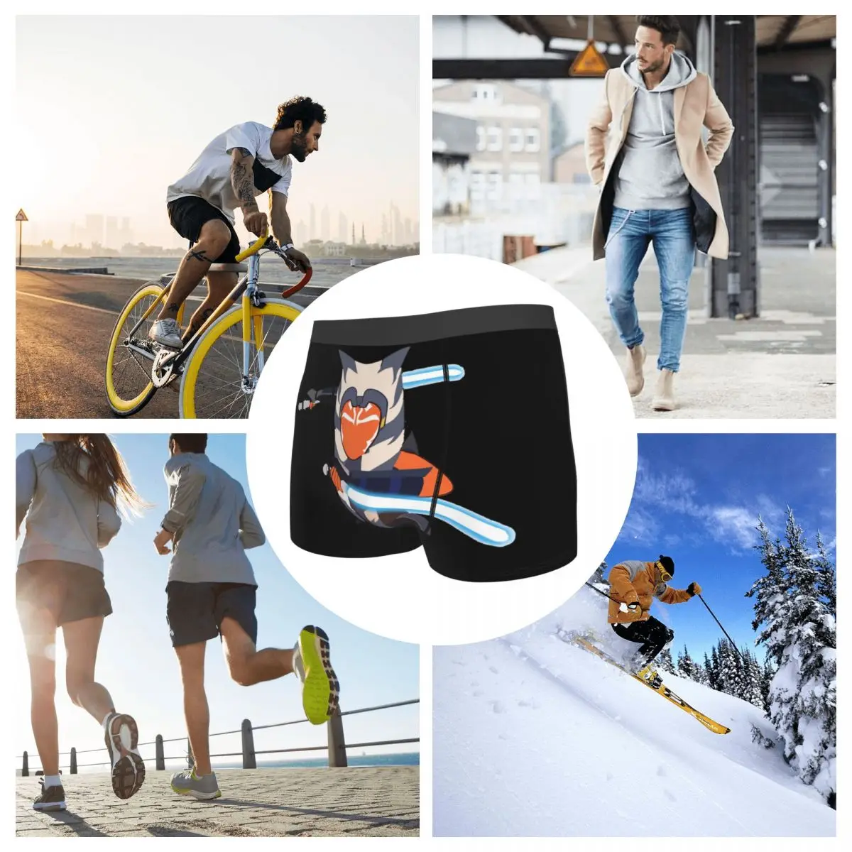 Сексуальные мужские трусы-боксеры ASHOKA SILLHOUTE уникальное нижнее белье 23 года