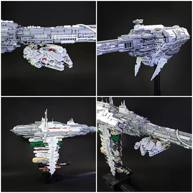 Фото Конструктор MOC: Космический корабль-фрегат BE76-B из серии «Звездные войны» по мотивам классических фильмов, модель Nebulon-B, игрушка-конструктор для взрослых, подарок №4