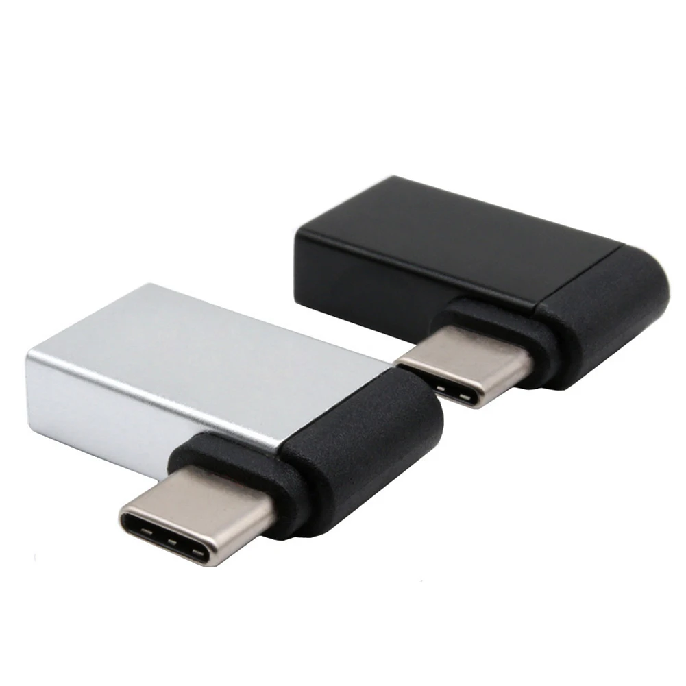

Угловой адаптер OTG 90 градусов USB 3.1 Type C папа на USB 3,0 A мама высокоскоростной преобразователь для синхронизации данных и быстрой зарядки