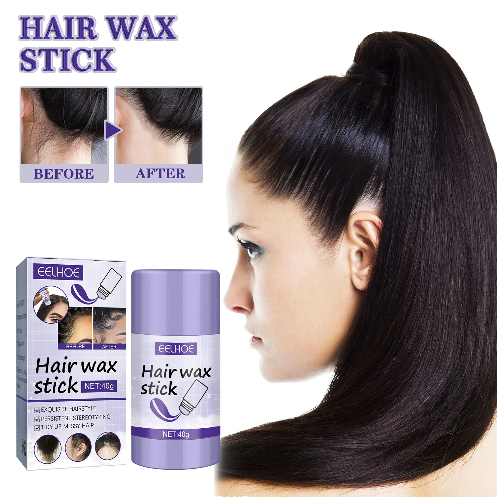 

Styling Broken Hair Finishing Cream Small Broken Hair Hair Finishing Broken Hair Finishing Wax Stick Makeup