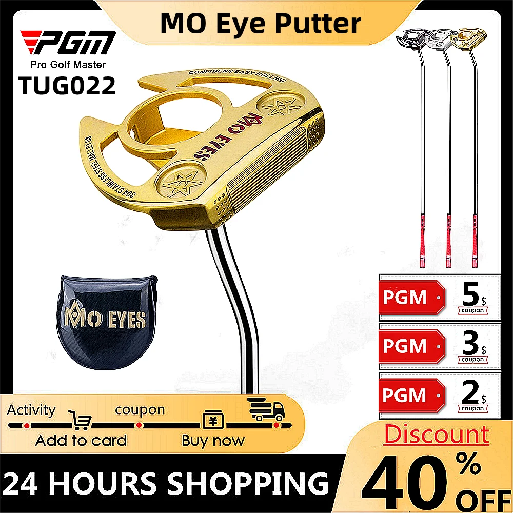 Golf Putter Professional Golf Club 304 Iron Casting Inclined Hosel Touch Ball Easy Control Golf Stainless Steel Putter Mo Eye
