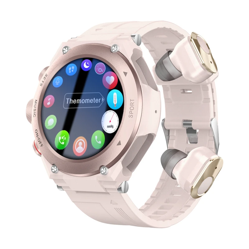 

XIAOMI 2023 New Smart Watch Bracelet 2 in 1 TWS Wireless Headsets Heartrate Blood Pressure Fitness BT Call Smartwatch Man Woman