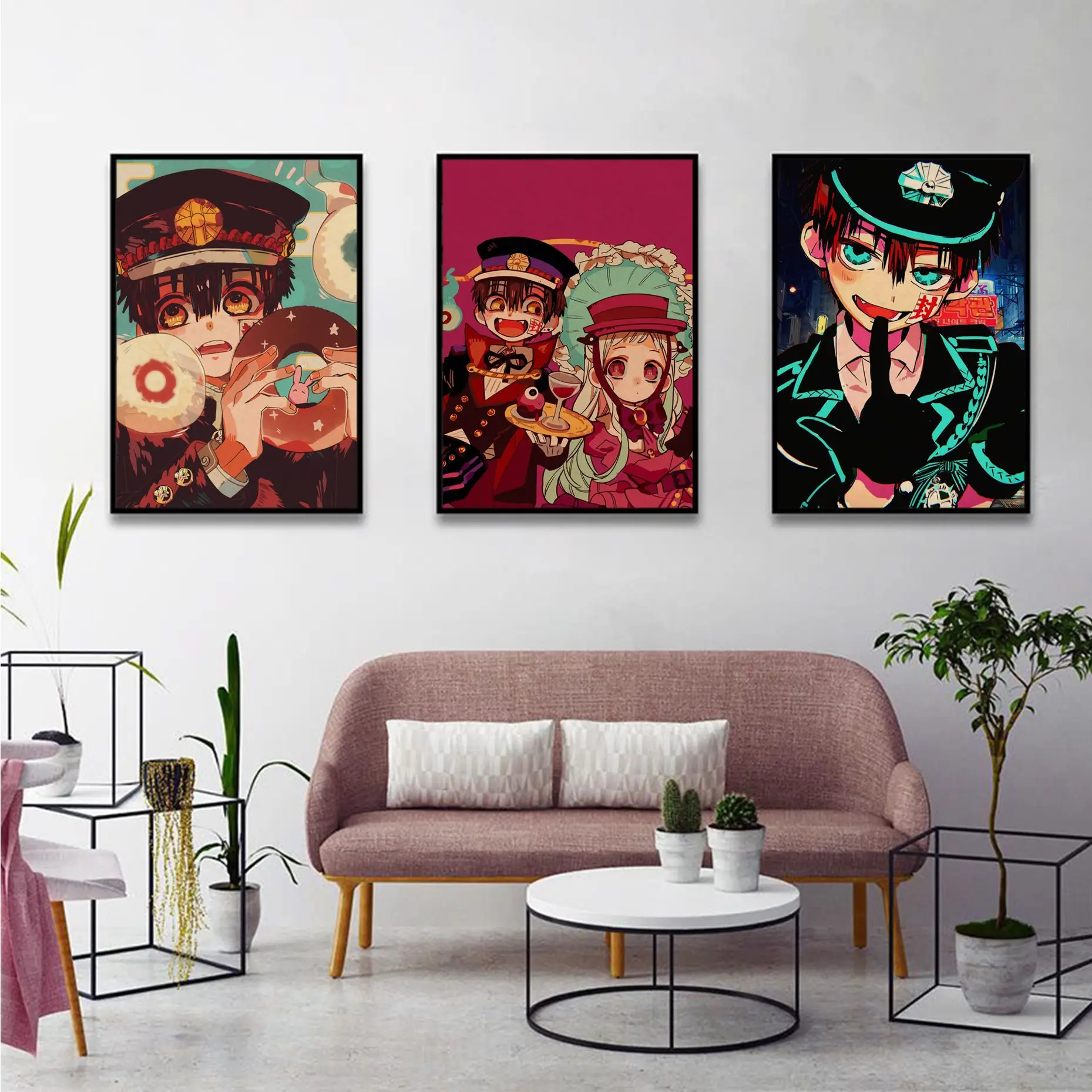 

Hanako-kun Anime Classic Vintage Posters Wall Art Retro Posters for Home Room Wall Decor