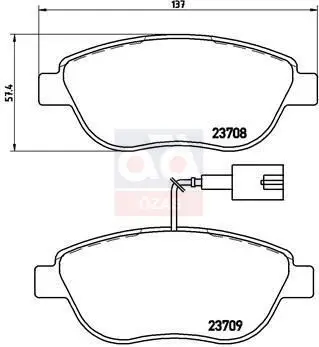 

Store code: LP2240 for brake BALATA ON 10 PUNTO.EVO-BRAVO-LINEA 1.3mj-1.4i-1.4i "double plug"