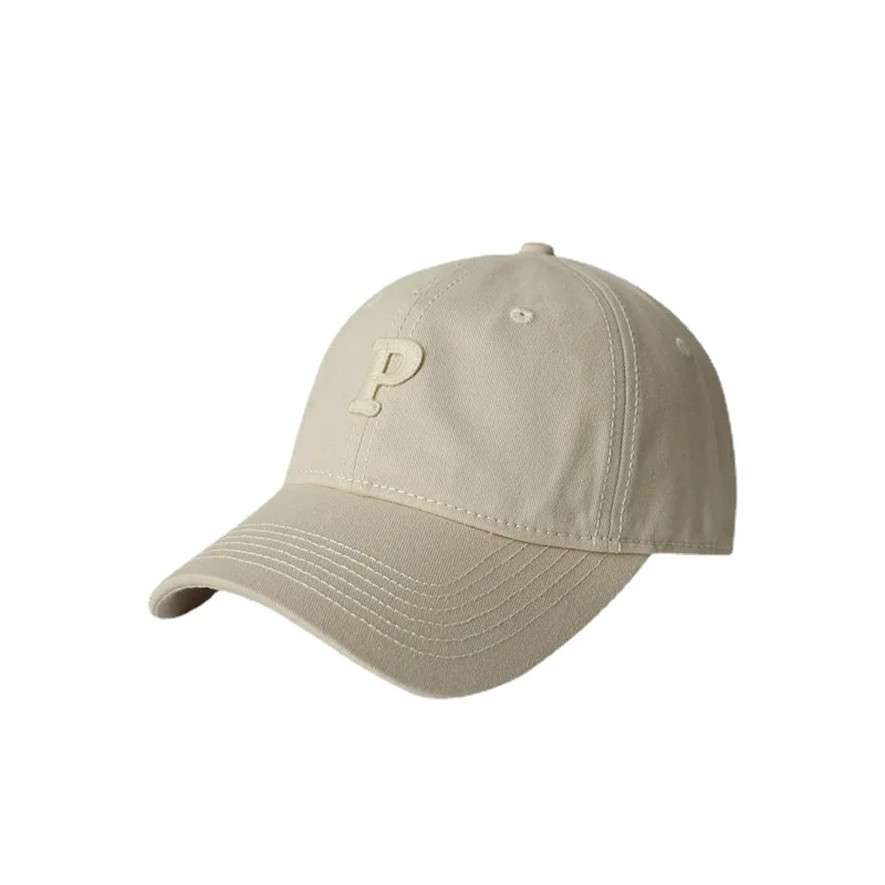 

Женская Мужская бейсболка P, хлопковая сетчатая Регулируемая шляпа от солнца с пряжкой сзади, 5 цветов