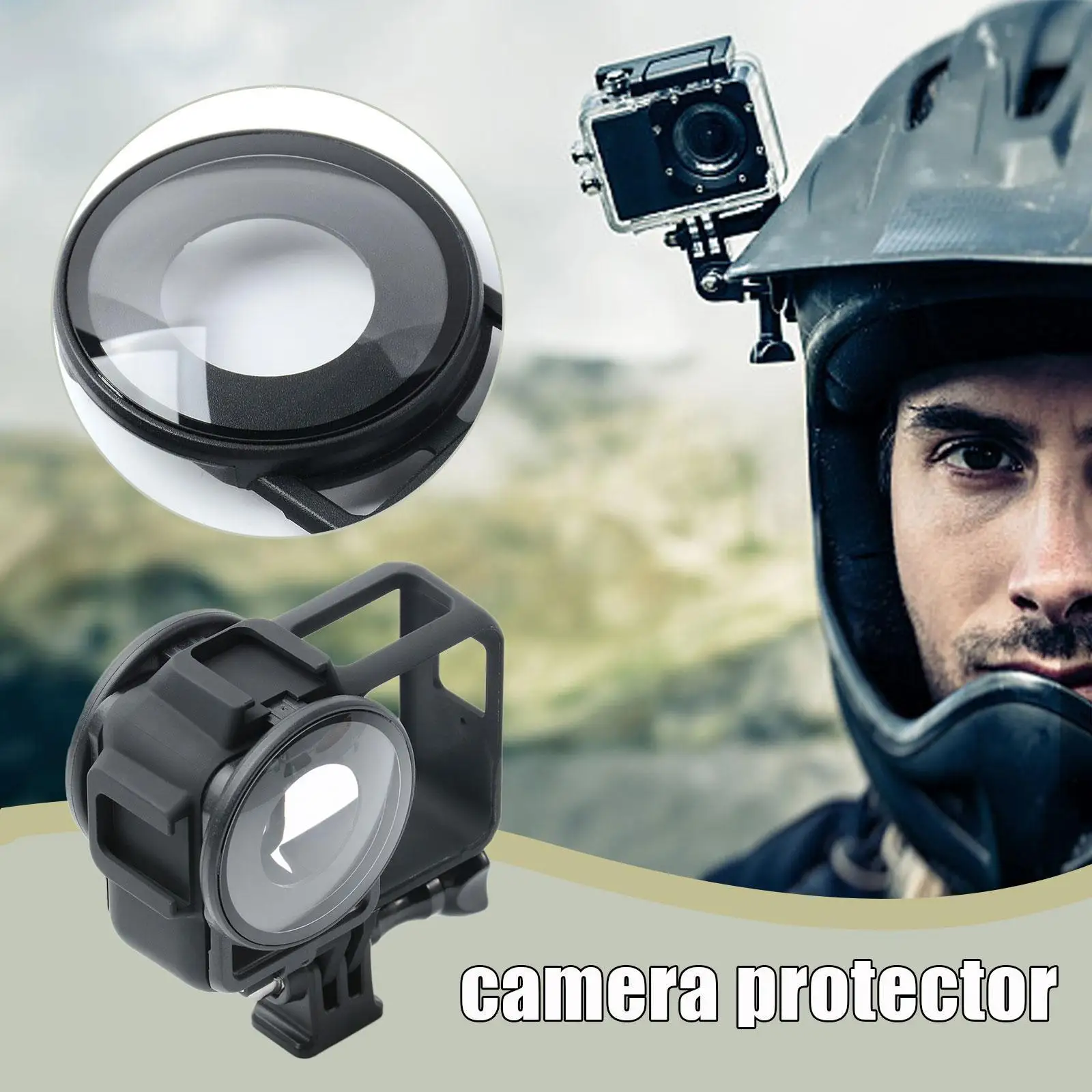 

Camera Lens Tempered Glass Cover Screen Protector For Insta360oneRS Panoramic Protective Mirror Action Camera Accessories