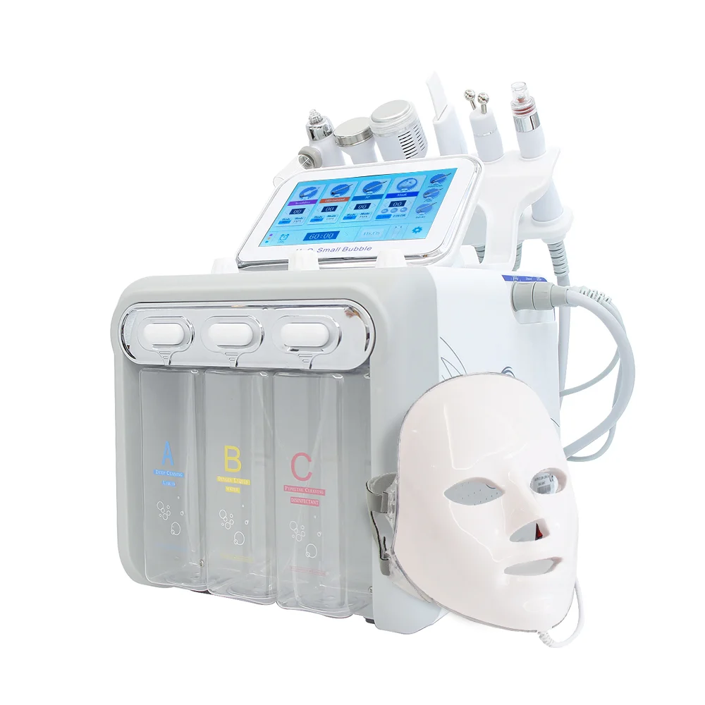 

Multifunction portable aqua peeling facial therapy ultrasound rf spray jet skin deep cleaning machine 7 in 1 hydra dermabrasion