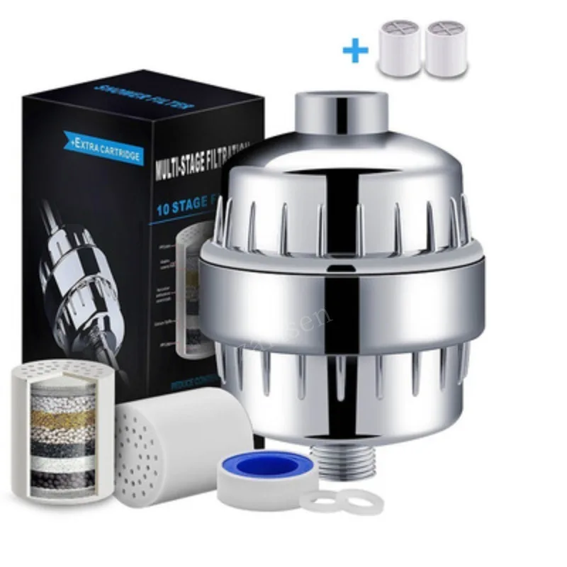 10-15 Layers Bathroom Shower Filter Bathing Water Filter Purifier Water Treatment Health Softener Chlorine Removal