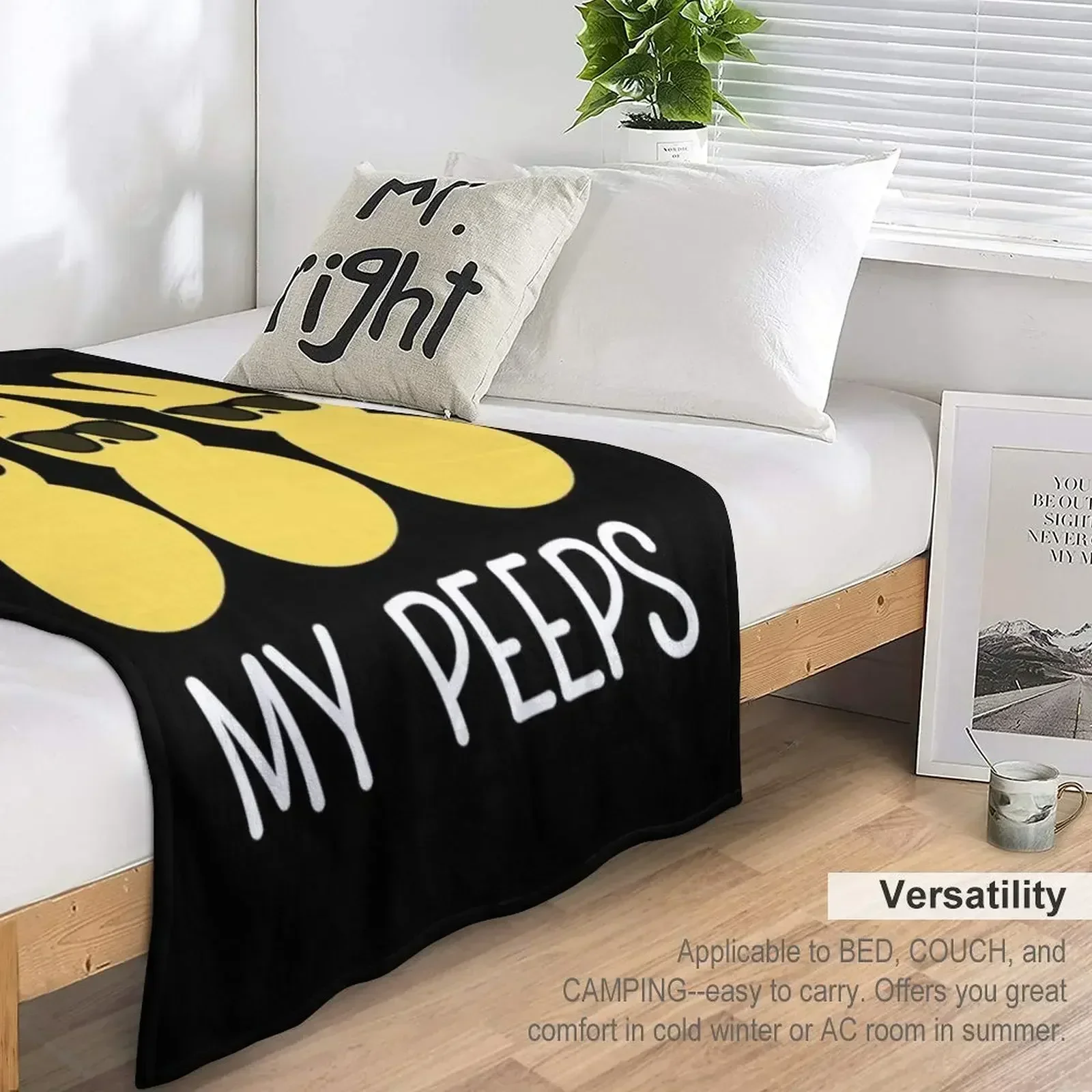 Детское одеяло Chillin' with my peeps пасхальное Зимние кровати Винтажные походные