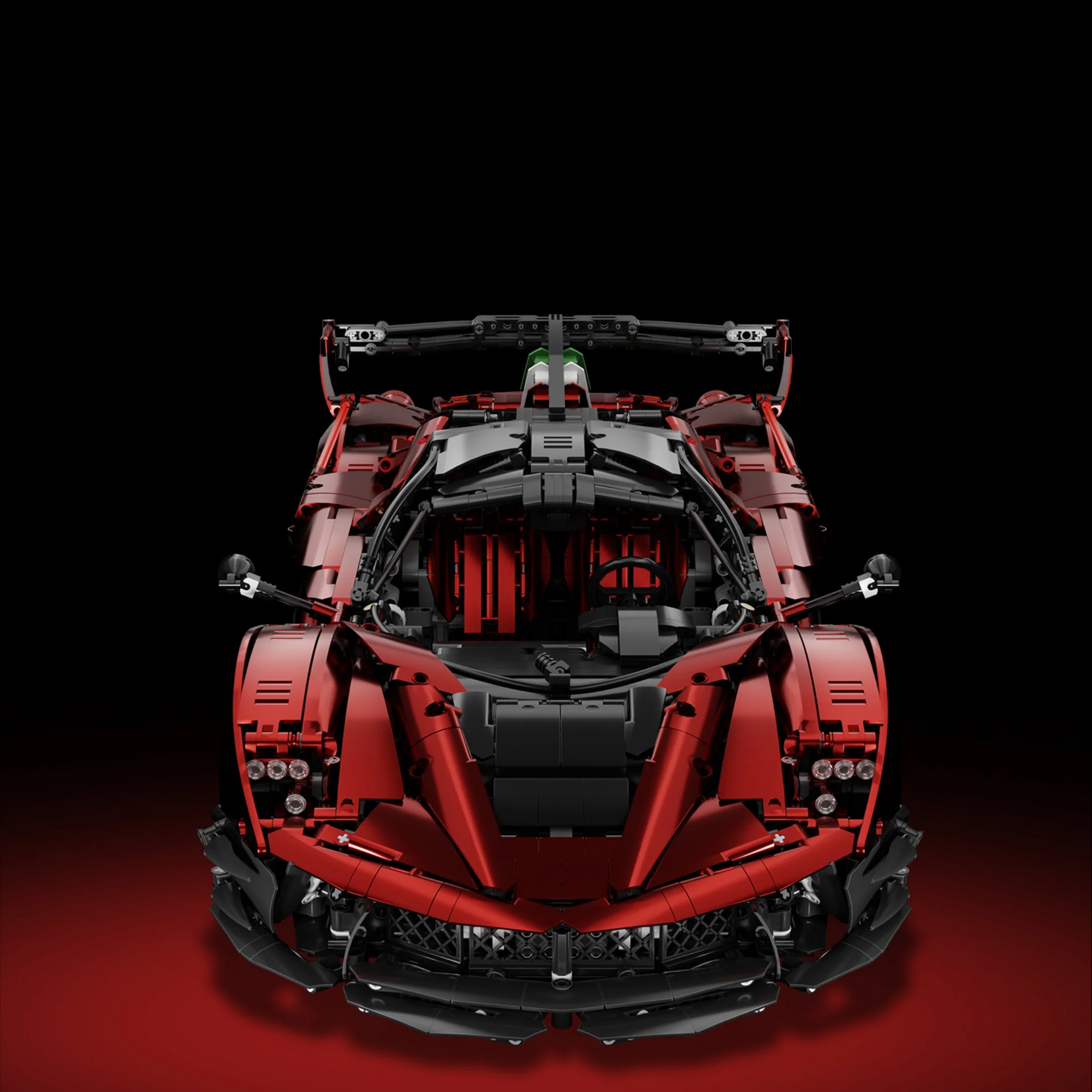 4058 деталей, масштаб 1:8, технический конструктор LaFer Supercar, классический красный спортивный гоночный автомобиль, модель из кирпичиков, идеи для сборки, игрушки для взрослых, подарки (art.: 3920db8a4ca11) - 3920db8a4ca11