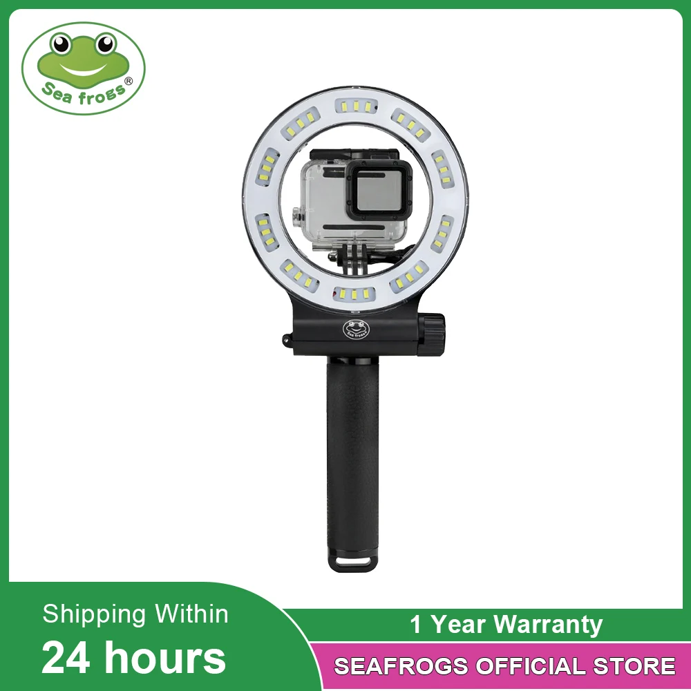 Waterproof LED Fill Light for GoPro Hero 6 5 Xiaoyi SJCAM Action Camera Diving Ring Flashlight 40m Underwater Photography Lamp