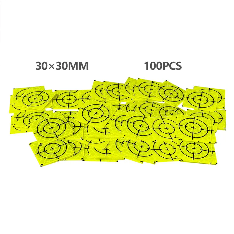 

New 100pcs Super Power Green Reflector Sheet 30x30mm Reflective Tape Target