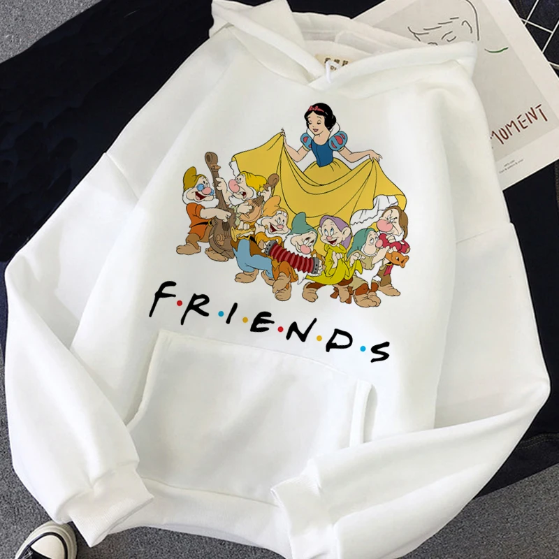 

Disney Cartoon Hoodies Men Women Snow White and The Seven Dwarfs Streetwear Kawaii Unisex Tops Anime Princess Sweatshirts Female