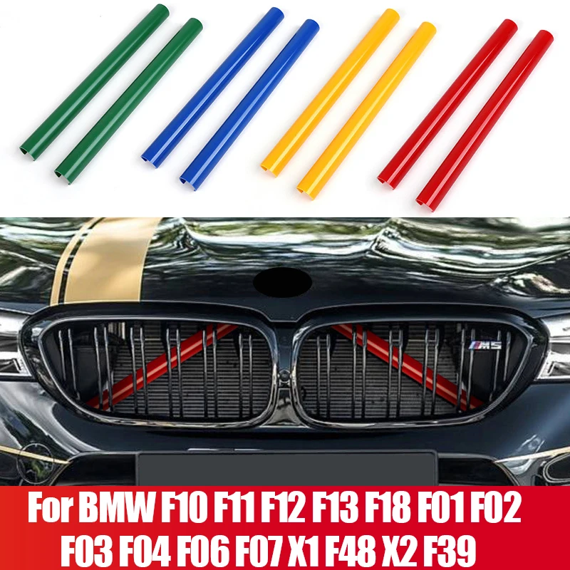 

For BMW 5 6 7 Series F10 F11 F12 F13 F18 F01 F02 F03 F04 F06 F07 X1 F48 X2 F39 Car Front Grille Trim Strips Cover Accessories