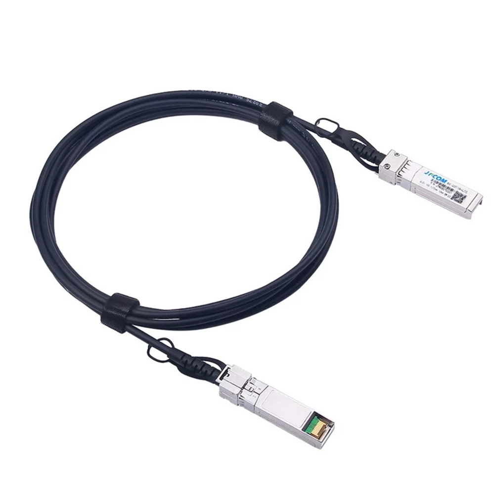 JT-COM 10Gb SFP + DAC Twinax кабель, Пассивный, для SFP-H10GB-CU2M, Ubiquiti, Intel, Mikrotik, Netgear, D-Link, 1 метр