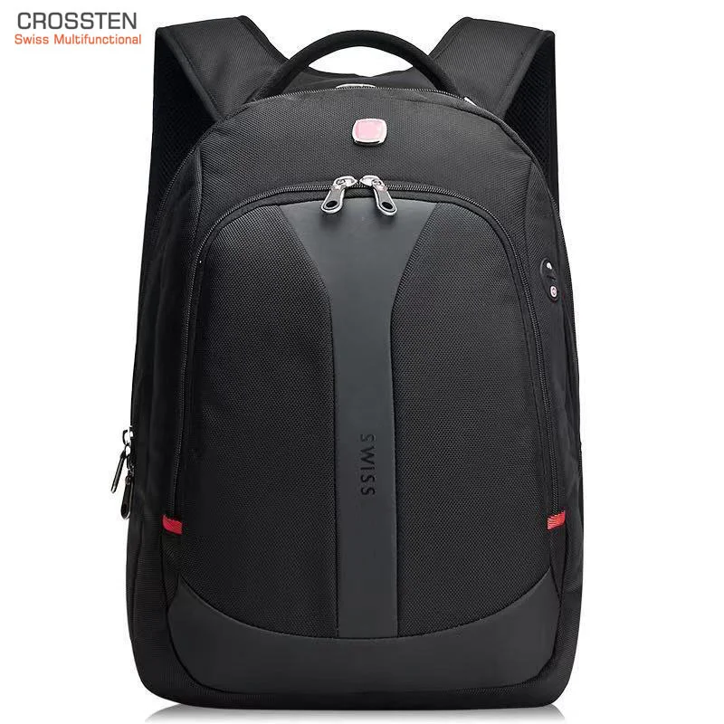

Рюкзак Crossten мужской для ноутбука 15,6 дюйма, дорожная Водонепроницаемая городская сумка, школьный ранец Swiss-Многофункциональный