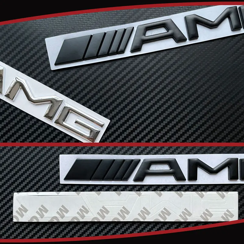

3D Metal Logo Car Sticker Car Tailgate Badge Sticker For Benz AMG GT C43 C63 E63 G63 GLC CLS E260 C200 S300 Car Accessories