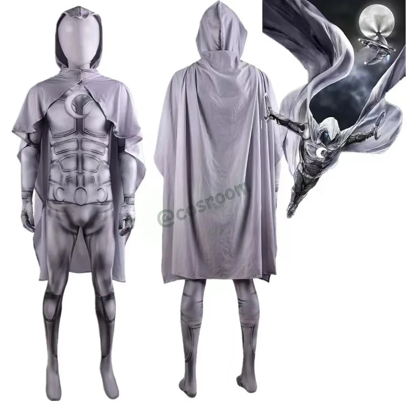 

Moon Knight Cosplay Costume Superhero Zentai Suit Marc Spector Cosplay Jumpsuit Bodysuit Halloween Carnival Party Costumes
