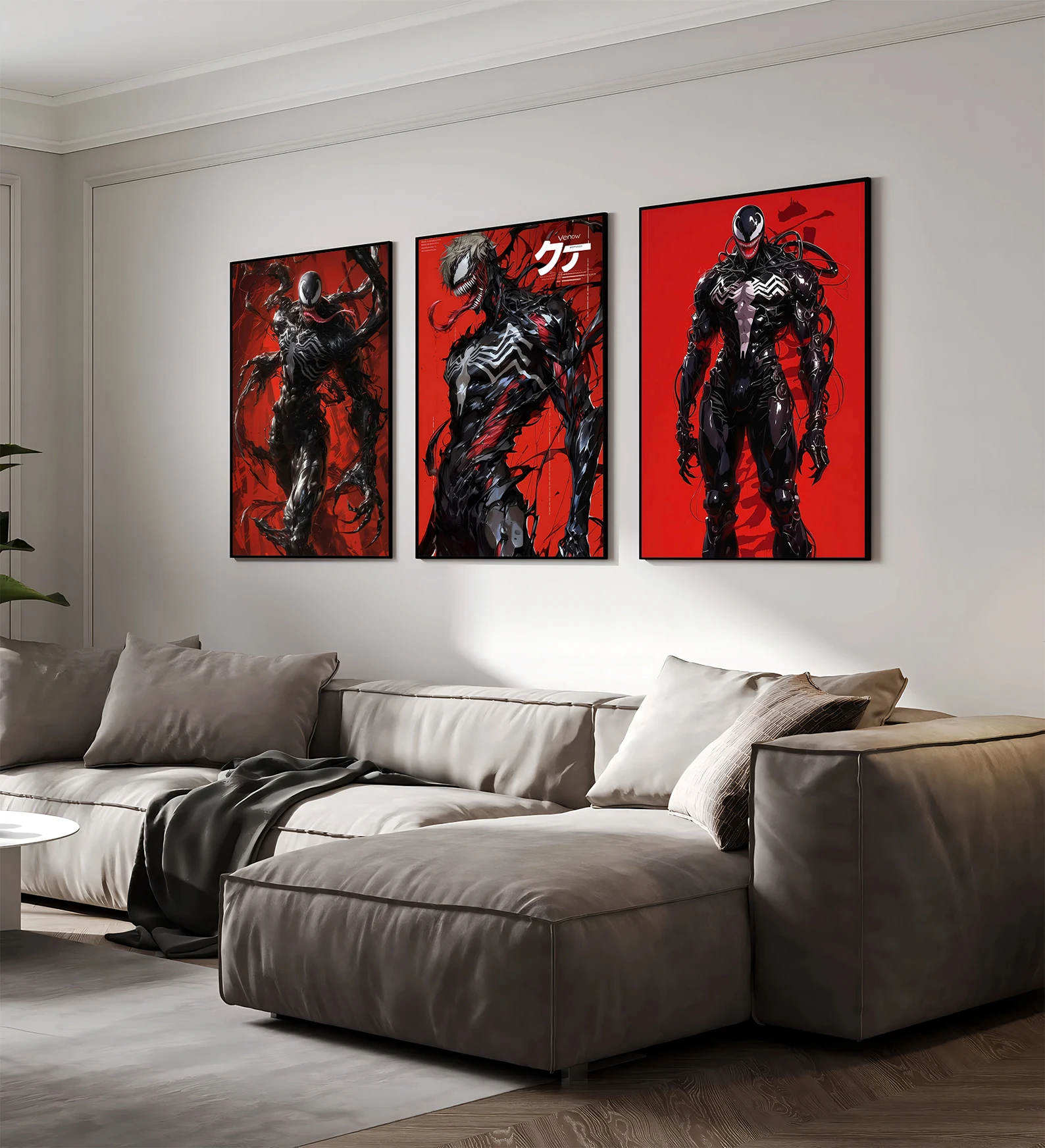 Самоклеящиеся бумажные плакаты Venom Mavel обои из фильма фигурки Человека-паука HD