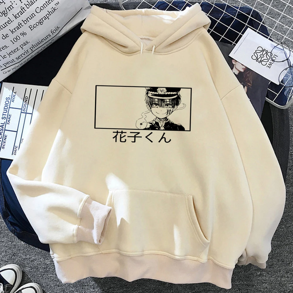 

Толстовки Hanako Kun, Женская винтажная аниме рубашка с капюшоном, свитер, Женский Зимний пуловер