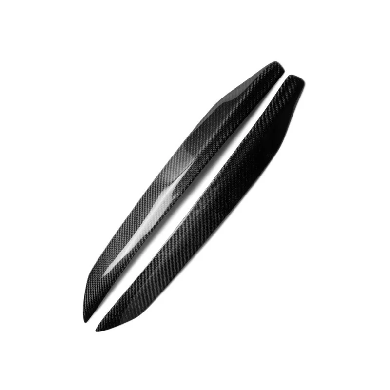 

Fit For Hyundai Genesis Cool Light Eyebrow 2009-2011 Real Carbon Fiber Car Light Eyebrow Eyelash Decoration Sticker