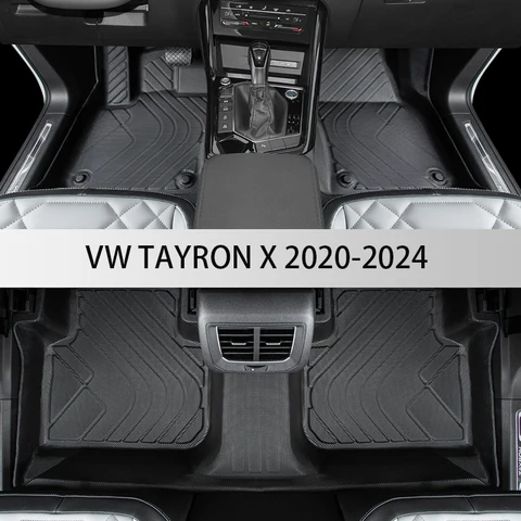 Автомобильные коврики из ТПЭ под заказ для VW TAYRON X 2020 2021 2022 2023 2024, водонепроницаемый коврик, автомобильные аксессуары для интерьера