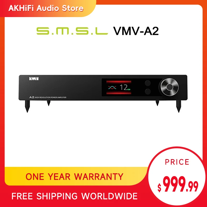 SMSL VMV A2 усилитель мощности с высоким разрешением 32 бит 768 кГц DSD512 bluetooth XMOS 200 Вт сабвуфер предварительный выход 2,1 аудио усилитель мощности
