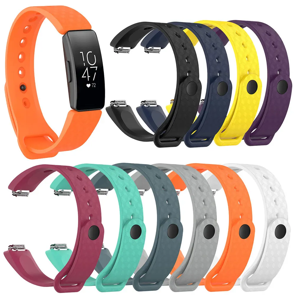 

S L Size Sport Silicone Band For Fitbit Inspire Strap Fashion Wristband Bracelet For Inspire HR ACE2 Smart Watchband Replacement