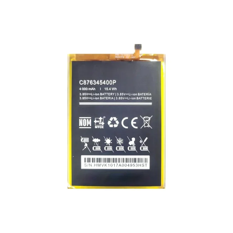 4000mAh Сменный аккумулятор C876345400P для BLU V9 V0450UU