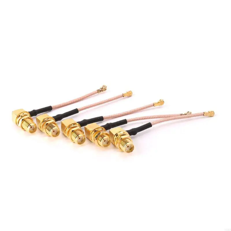 Контроллер A9BD 5PCS SMA женский правый угол к UFL/IPX/IPEX RF Coaxial Adapter RG178 COMTAL CAB