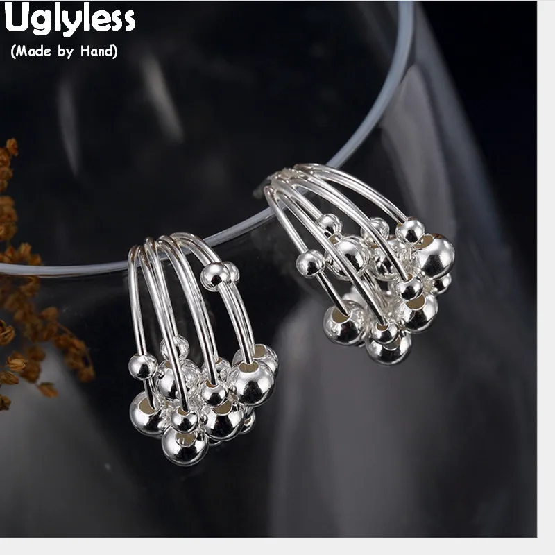 

Женские серьги-гвоздики из серебра 100% пробы с бусинами