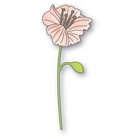 2022 new sweet poppy stem metal cutting dies diy scrapbooking greeting cards paper album papercrafts decoration embossing molds