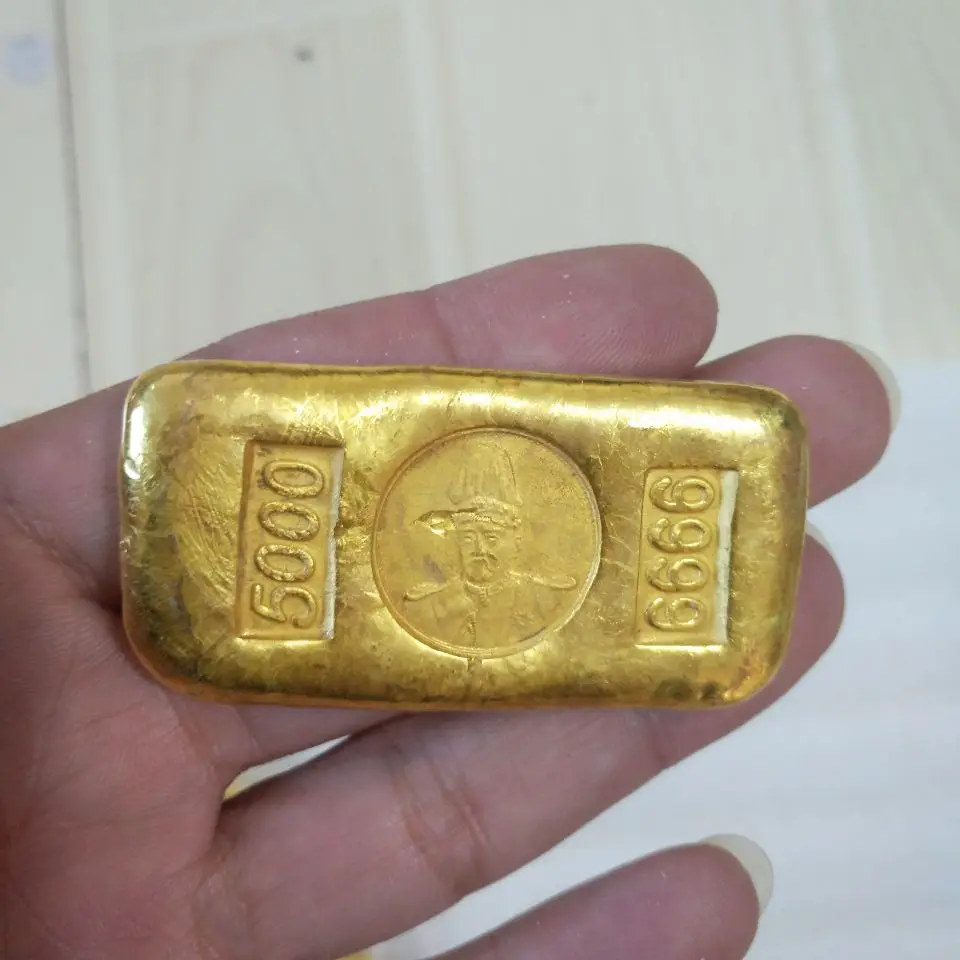 

Медные позолоченные золотые слитки набор из 6 штук