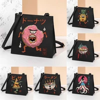harajuku fashion square bag 2022 new cute monster tote bag women casual wild shoulder bag tide bag daily sundries bag female bag