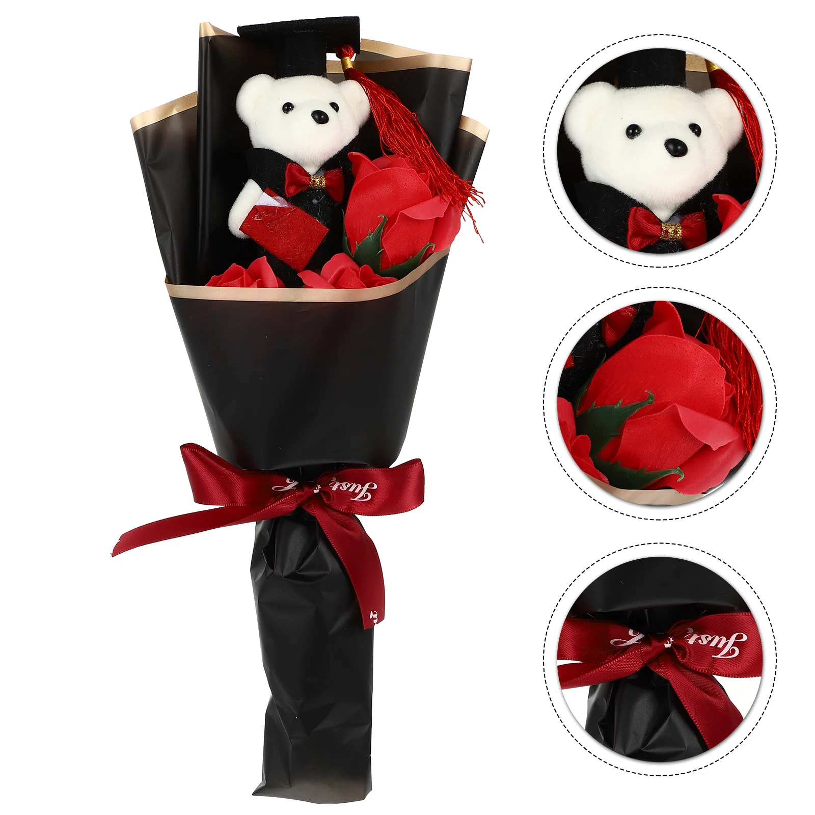 

Graduation Bouquetplush Flower 2022 Giftstuffed Bears Animal Gradmini Tiny Soap Ceremony Party Box Favors Graduate Classroses