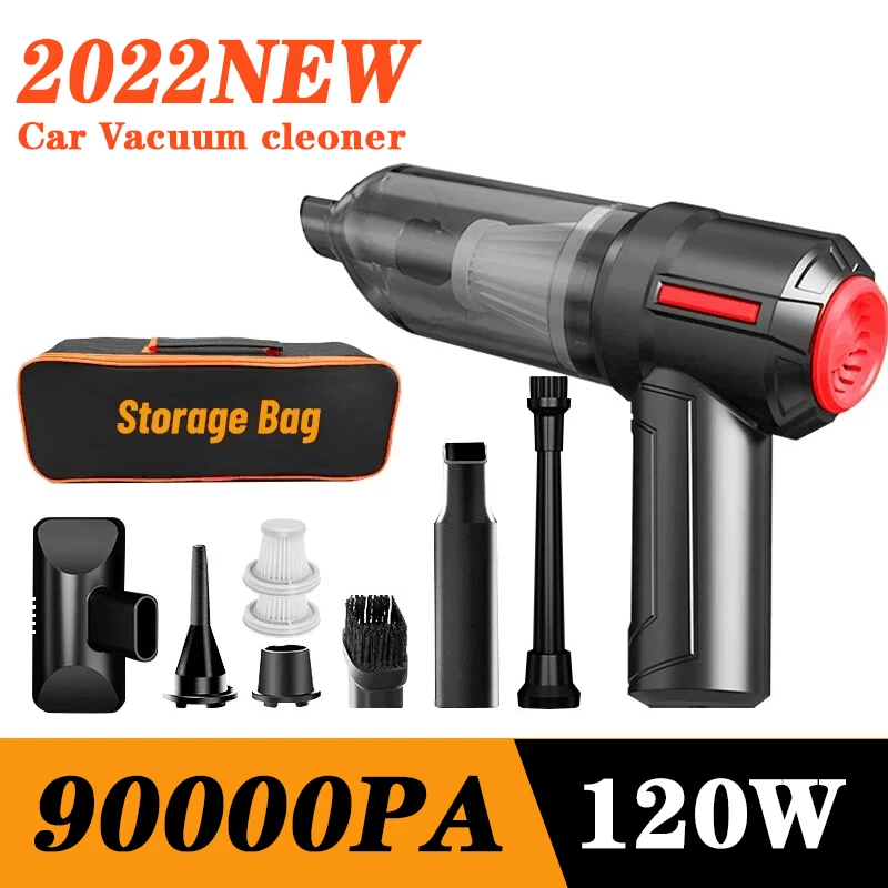 

90000Pa Wireless Car Vacuum Cleaner Cordless Handheld Auto Vacuum For Home Applicance Car Accessories Mini Vacuum Cleaner