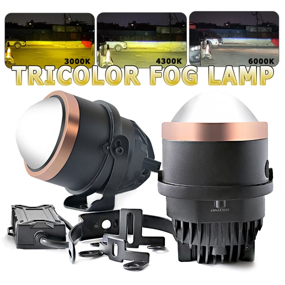

3Inch Biled Fog Lamp Lens Hilux Bracket For Toyota Corolla For Honda Civic Foglight Bi Led Projector Foglamp Universal Focus Mk2