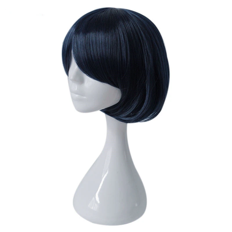 Алиса парик косплей SINoALICE Bondage Темно-синий короткий BOB синтетические волосы, термостойкие, на Хэллоуин, вечеринку, ролевые игры, карнавальные кепки.