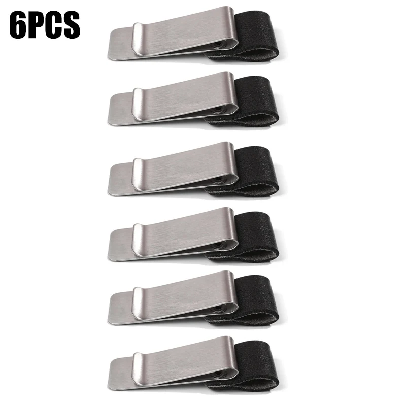 

6-1 шт., кожаный держатель для ручек из нержавеющей стали, зажимы для карандашей, закладка для ноутбука, органайзер, зажим для ручек, офисные канцелярские принадлежности