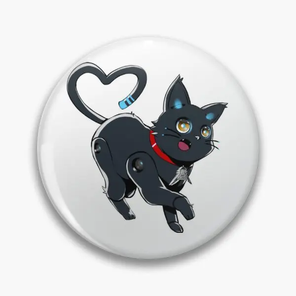 Hi Fi Rush Cat 808 мягкая булавка для воротника металлическая Женская Брошь любовной