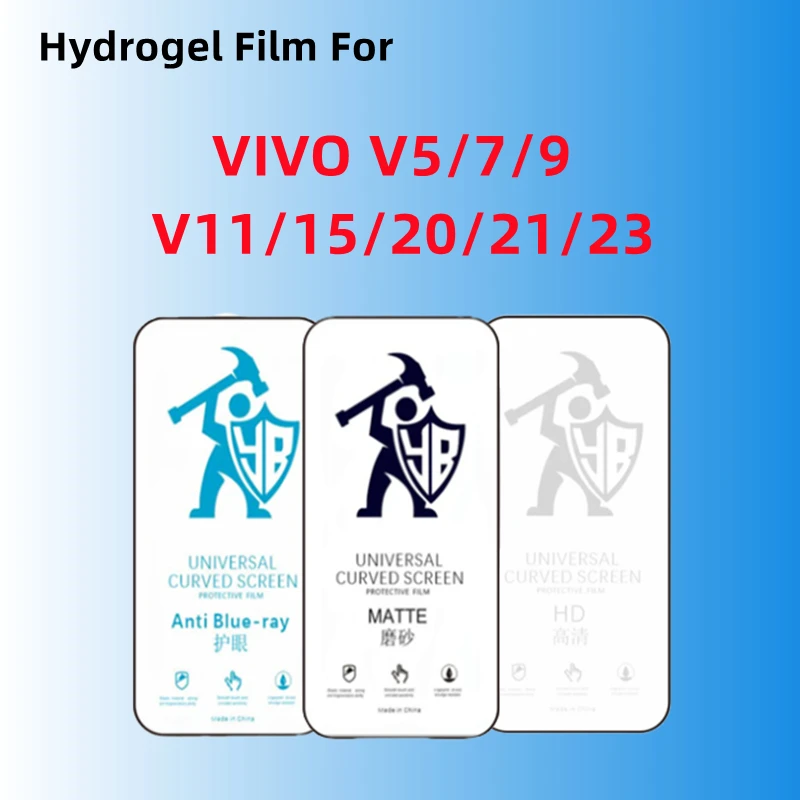 

2 шт., матовая Гидрогелевая пленка для VIVO V5 V7 V9 V11 V15 Pro V20 V21 V23 V23 Pro V23e