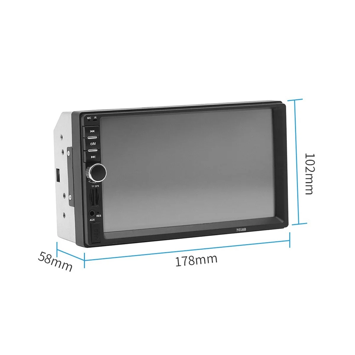 

Universal 7Inch 2 Din Car Radio Recorder Player Touch Screen Stereo MP5 Bluetooth Multimedia Player with Camera 7018B