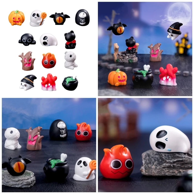 Миниатюрная скульптура с изображением тыквы призрачной летучей мыши эльфа для