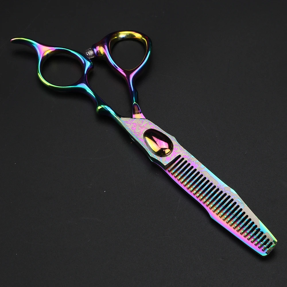 Красочные профессиональные ножницы для волос парикмахерские и филировочные