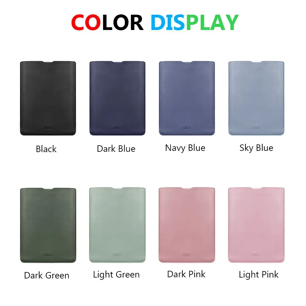 13 15 inch Soft PU Leather Laptop Sleeve For Macbook Air Pro Laptop Bag 13.3 Notebook Tablet Case For HP Dell Lenovo MacBook images - 6