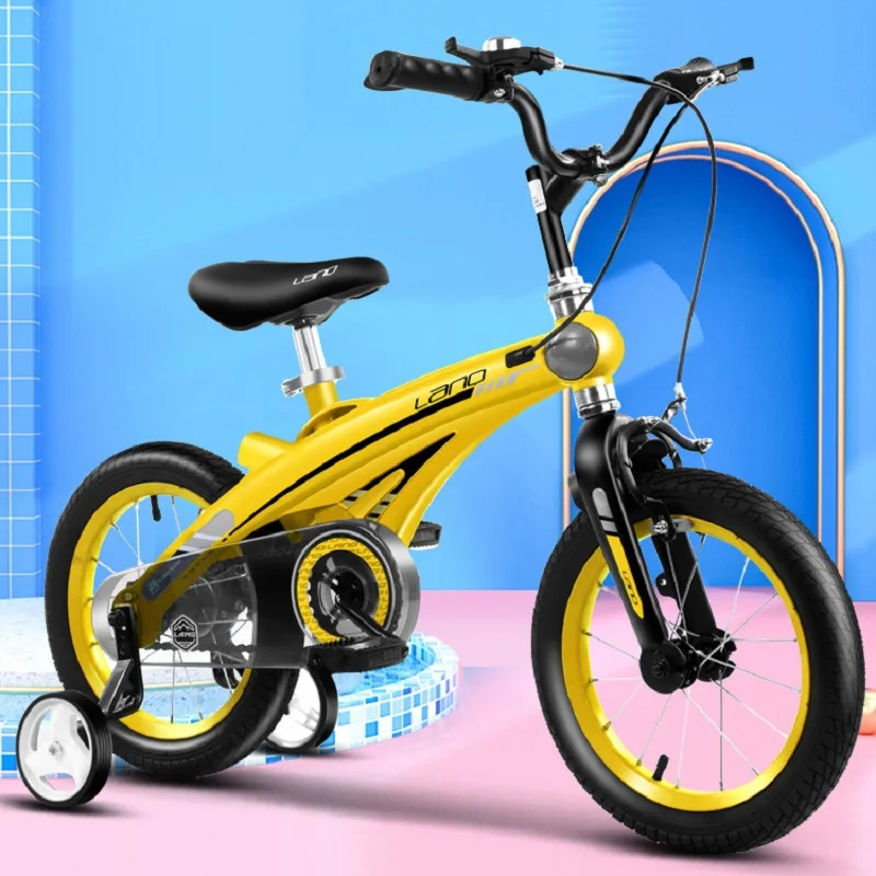 WOLFACE 2022 New Magnesium Alloy Children's Bicycle Disc Brake Bicycle 12-16 Inch Lightweight Children's Bicycle Dropshipping