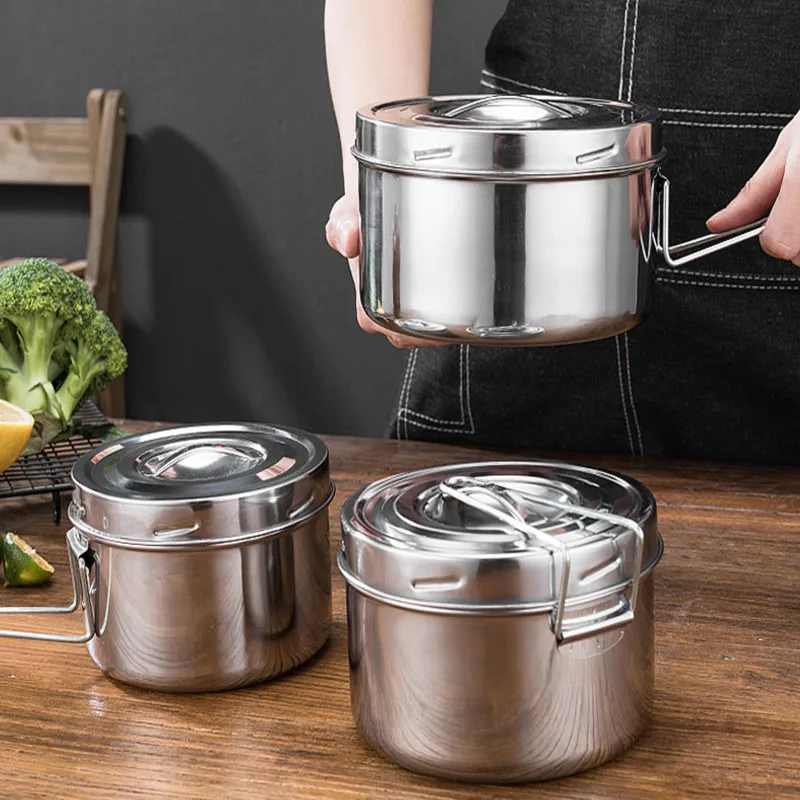 

Поворотный переключатель из нержавеющей стали, герметичный Ланч-бокс для пикника, Ланч-бокс с крышкой, контейнер для хранения пищевых продуктов, контейнер для закусок