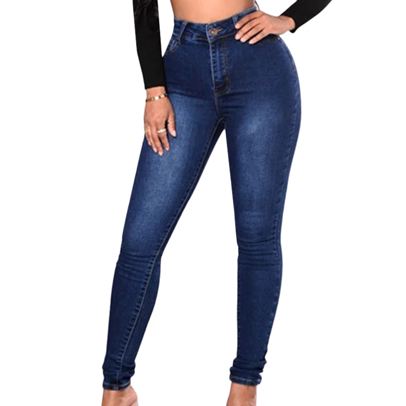 

High Waisted Jeans Women Pants Skinny Stretchy Ladies Denim Pants Casual Pants Trousers Women Clothing Blue Jeans