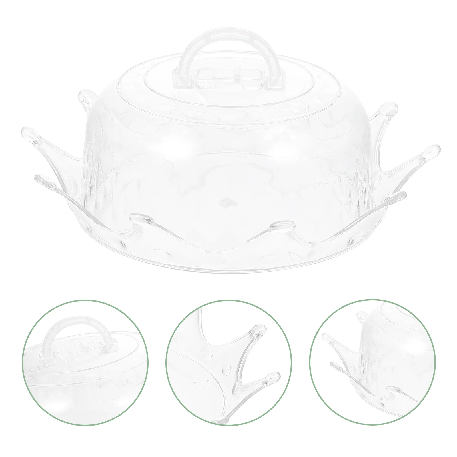 

Cake Cover Dome Dessert Displaystand Plate Case Serving Acrylic Cloche Tray Platter Pastry Covered Cupcake Covers Buffetbowl